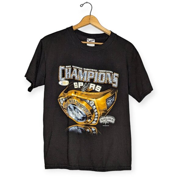Vintage 2003 San Antonio Spurs NBA Championship T-Shirt Size Medium by CSA - Picture 1 of 14